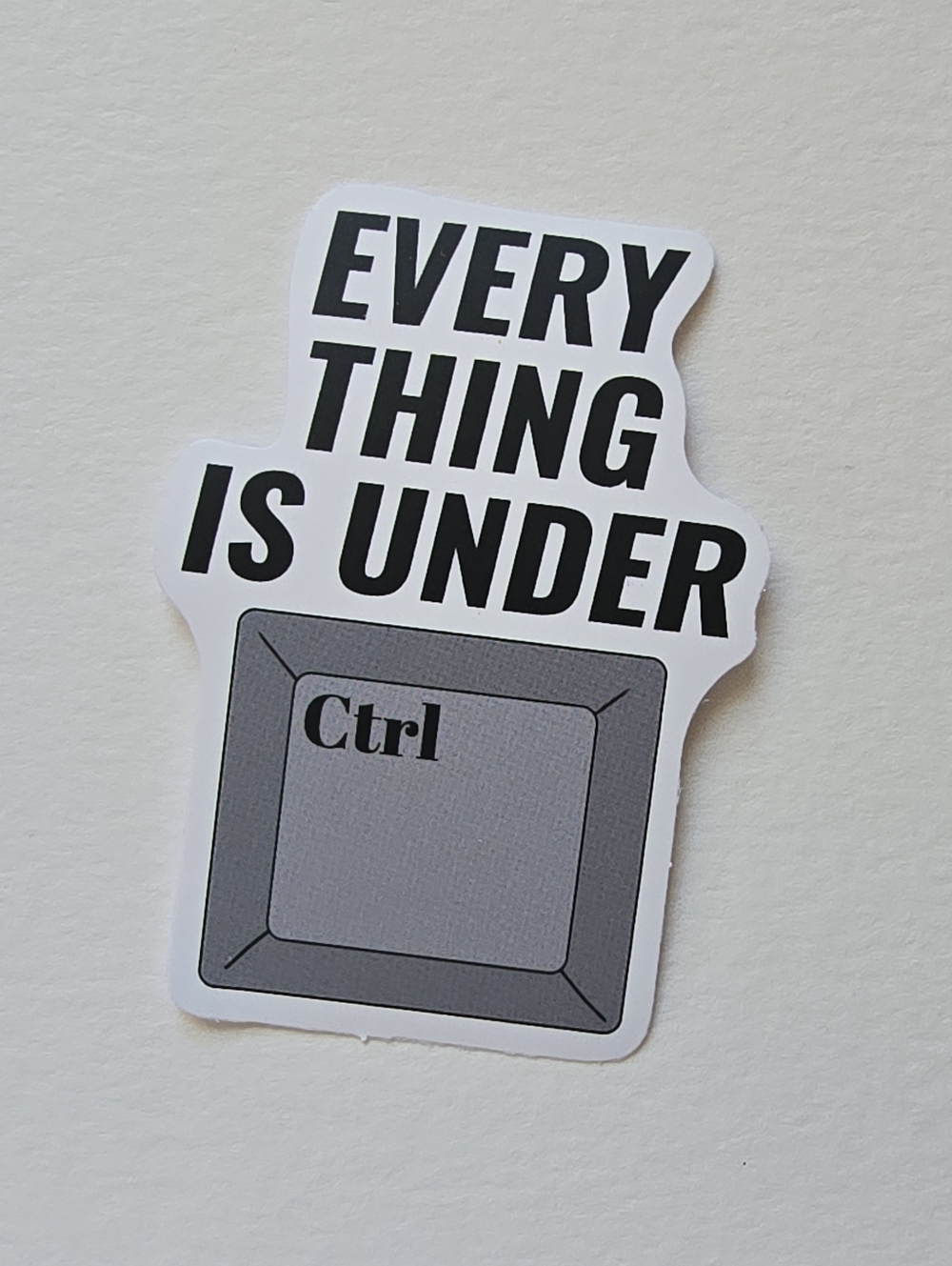 10/$10 "Everything Is Under Ctrl" Sticker